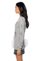 MARIELLA EMBELLISHED SWEATSHIRT