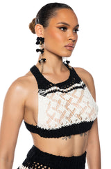 MARINA COLOR BLOCK CROCHET BRALETTE