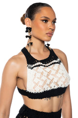 MARINA COLOR BLOCK CROCHET BRALETTE