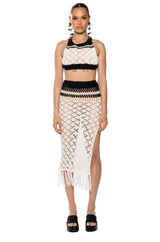 MARINA COLOR BLOCK CROCHET BRALETTE