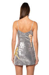 MARIPOSA STRAPLESS SEQUIN MINI DRESS