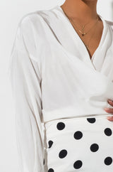 SEXY LINEN DRESSY BLOUSE