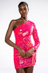 MAXIMUM SEQUIN MINI DRESS