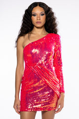 MAXIMUM SEQUIN MINI DRESS