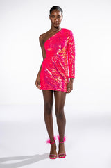 MAXIMUM SEQUIN MINI DRESS