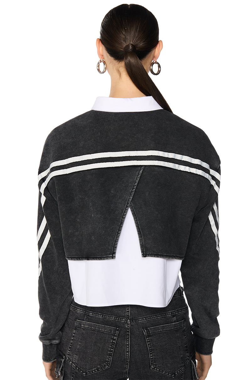 MAXINE LAYERED SWEATSHIRT