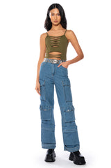 TIANA DISTRESSED TANK TOP