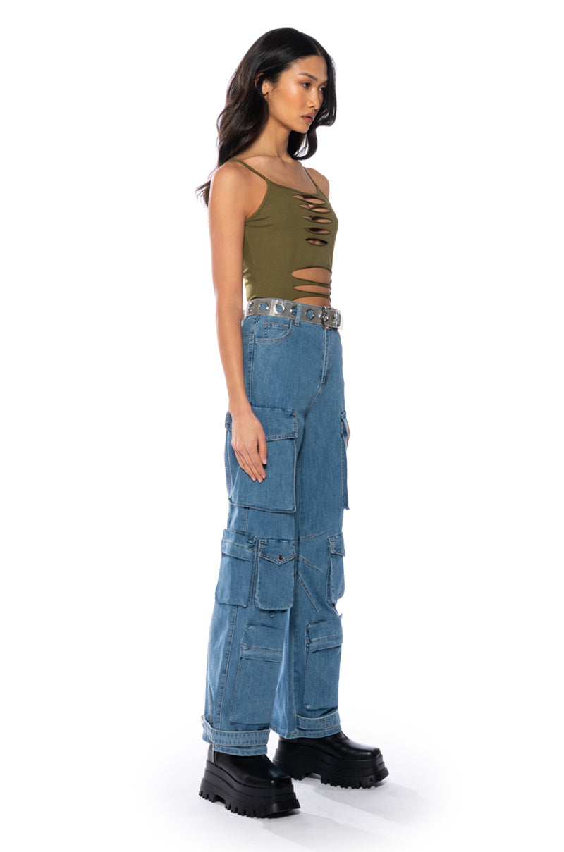 TIANA DISTRESSED TANK TOP