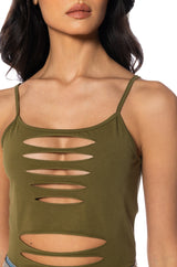 TIANA DISTRESSED TANK TOP
