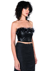 MELINDA FEATHER DETAIL TOP