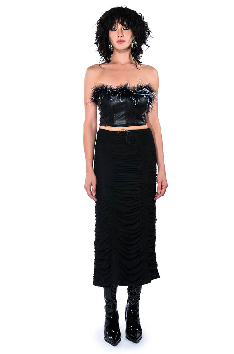 MELINDA FEATHER DETAIL TOP
