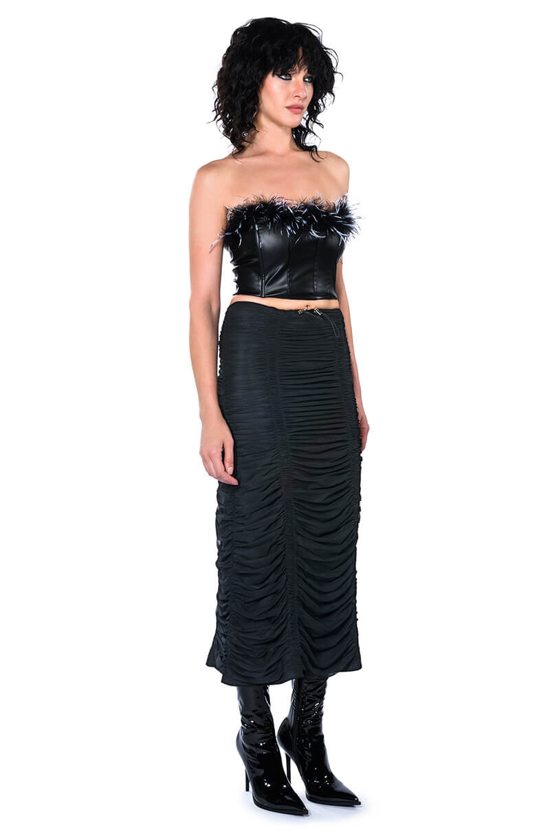 MELINDA FEATHER DETAIL TOP