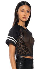 MESH WITH ME SIDE SLIT TOP