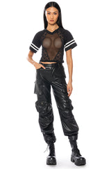 MESH WITH ME SIDE SLIT TOP