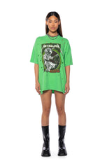 METALLICA GRAPHIC T SHIRT IN GREEN
