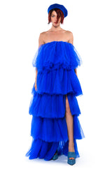 MIA ASYMMETRICAL LAYERED MAXI DRESS