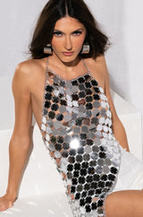 MICAH ASYMMETRICAL MIRROR TOP