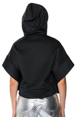 MIDNIGHT CALLS CROPPED HOODIE