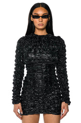 MIDNIGHT CITY LONG SLEEVE MINI DRESS