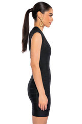 MILA CAP SLEEVE SOFT BANDAGE MINI DRESS