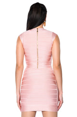 MILA CAP SLEEVE SOFT BANDAGE MINI DRESS