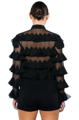 MISS EVERYTHING TEXTURED BUTTONDOWN TOP