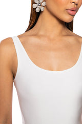MISS FASHIONISTA SLEEVELESS POLKA DOT PRINT BLOUSE