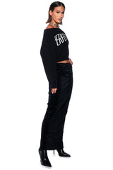 MISS PERFECTION OFF THE SHOULDER SWEATER