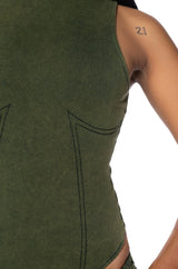 MODEL OFF DUTY SLEEVELESS BODYSUIT