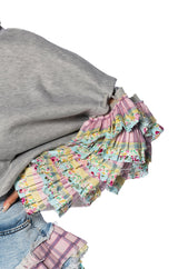 MODERN ESSENCE RUFFLE SLEEVE PULLOVER