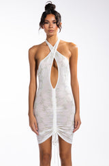 MONEY MOVES RHINESTONE MINI DRESS