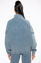 MONTE COZY POCKET DETAIL HALF ZIP SWEATSHIRT