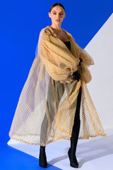 MORE IS MORE OVERSIZED SWISS DOT TRENCH