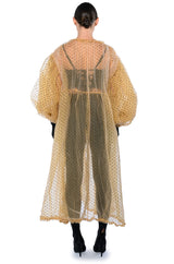 MORE IS MORE OVERSIZED SWISS DOT TRENCH