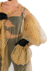 MORE IS MORE OVERSIZED SWISS DOT TRENCH