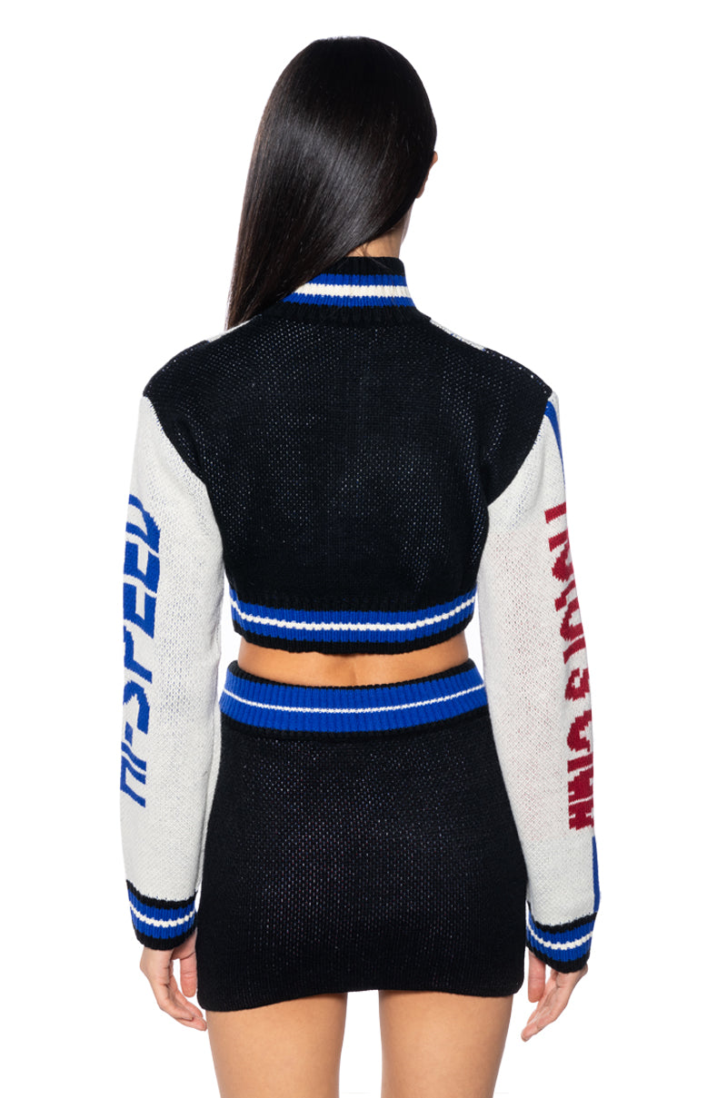 MOTOR CLUB KNIT LONG SLEEVE TOP