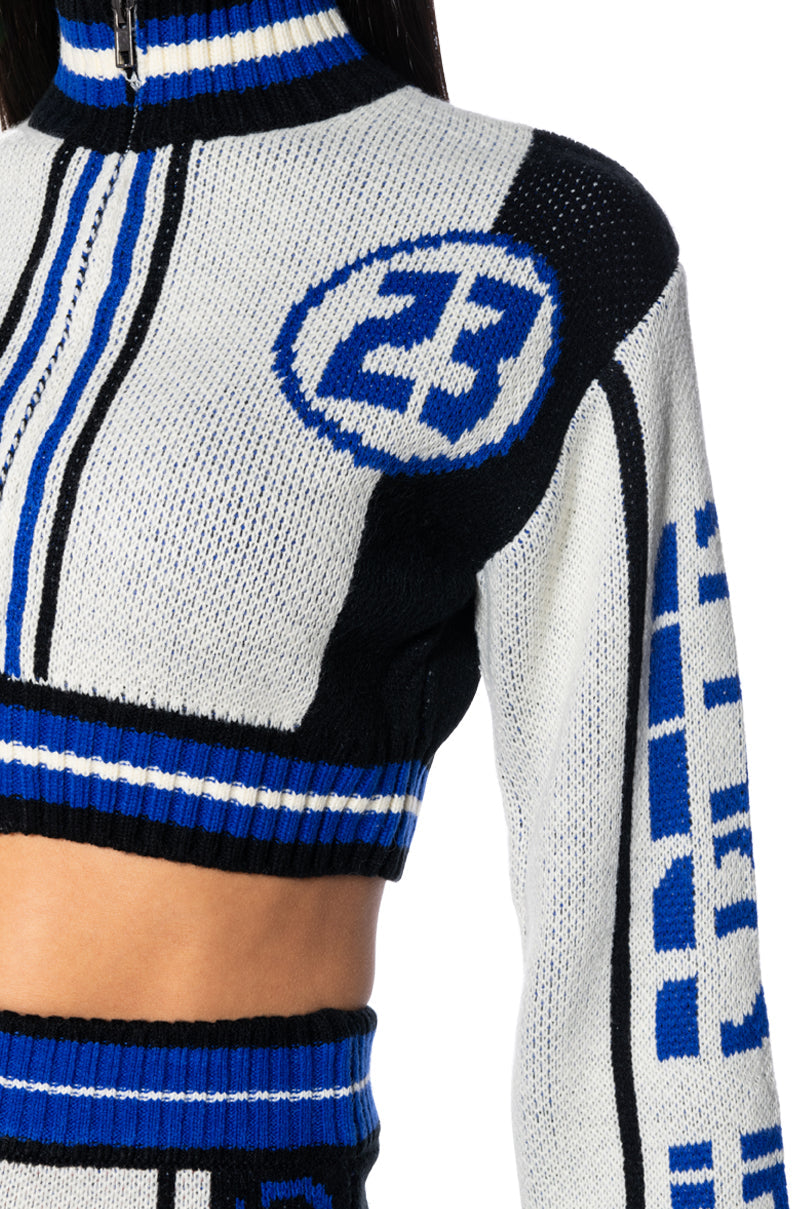 MOTOR CLUB KNIT LONG SLEEVE TOP