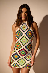 MOVE TO THE TROPICS KNIT MINI DRESS