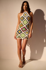 MOVE TO THE TROPICS KNIT MINI DRESS