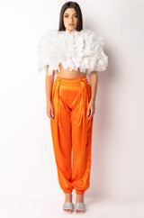 MUST BE DREAMING RUFFLE CROP BLOUSE