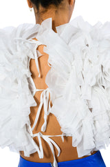 MUST BE DREAMING RUFFLE CROP BLOUSE