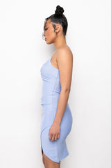 MY FOREVER GO TO WRAP FRONT MINI BANDAGE DRESS