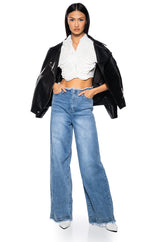 MYRA TEXTURED COLLARED TOP