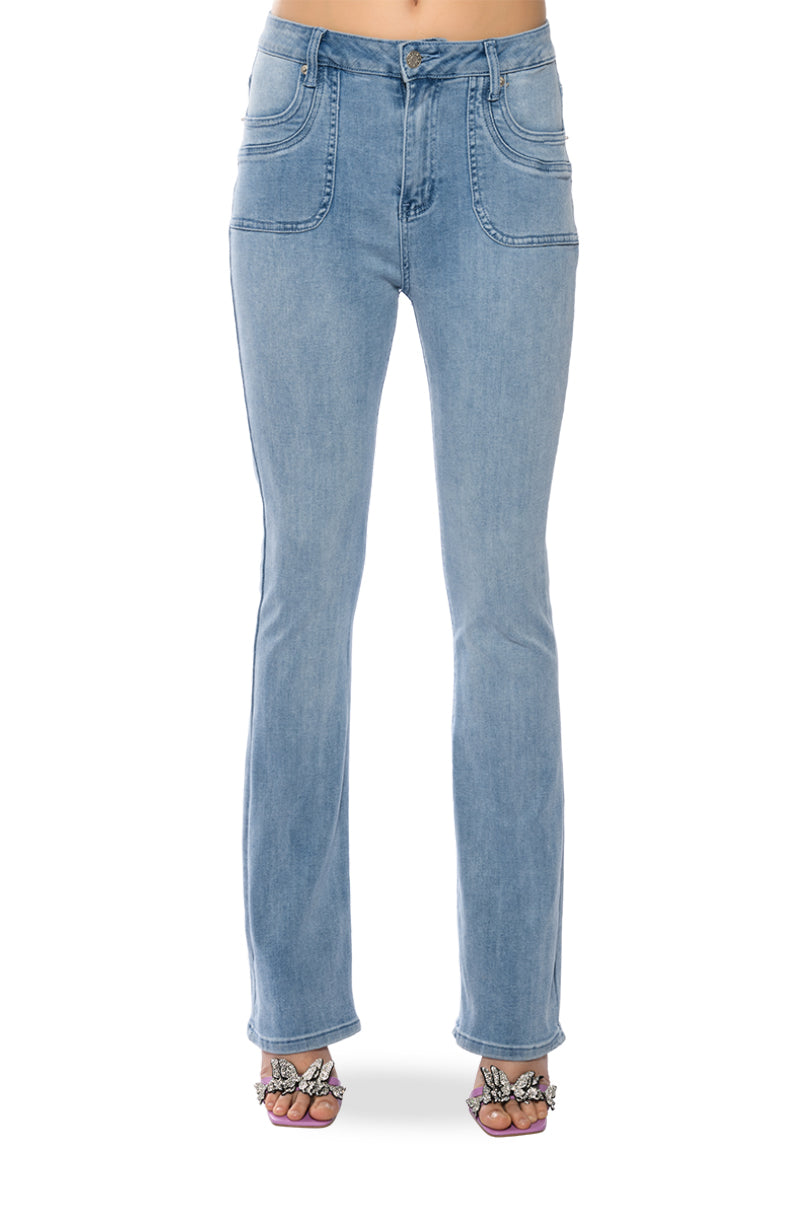MYSTERY IN YOUR MIND LOW RISE FLARE JEANS
