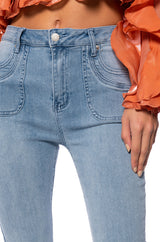 MYSTERY IN YOUR MIND LOW RISE FLARE JEANS