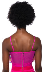 NADIA STATEMENT FEATHER TANK TOP IN PINK