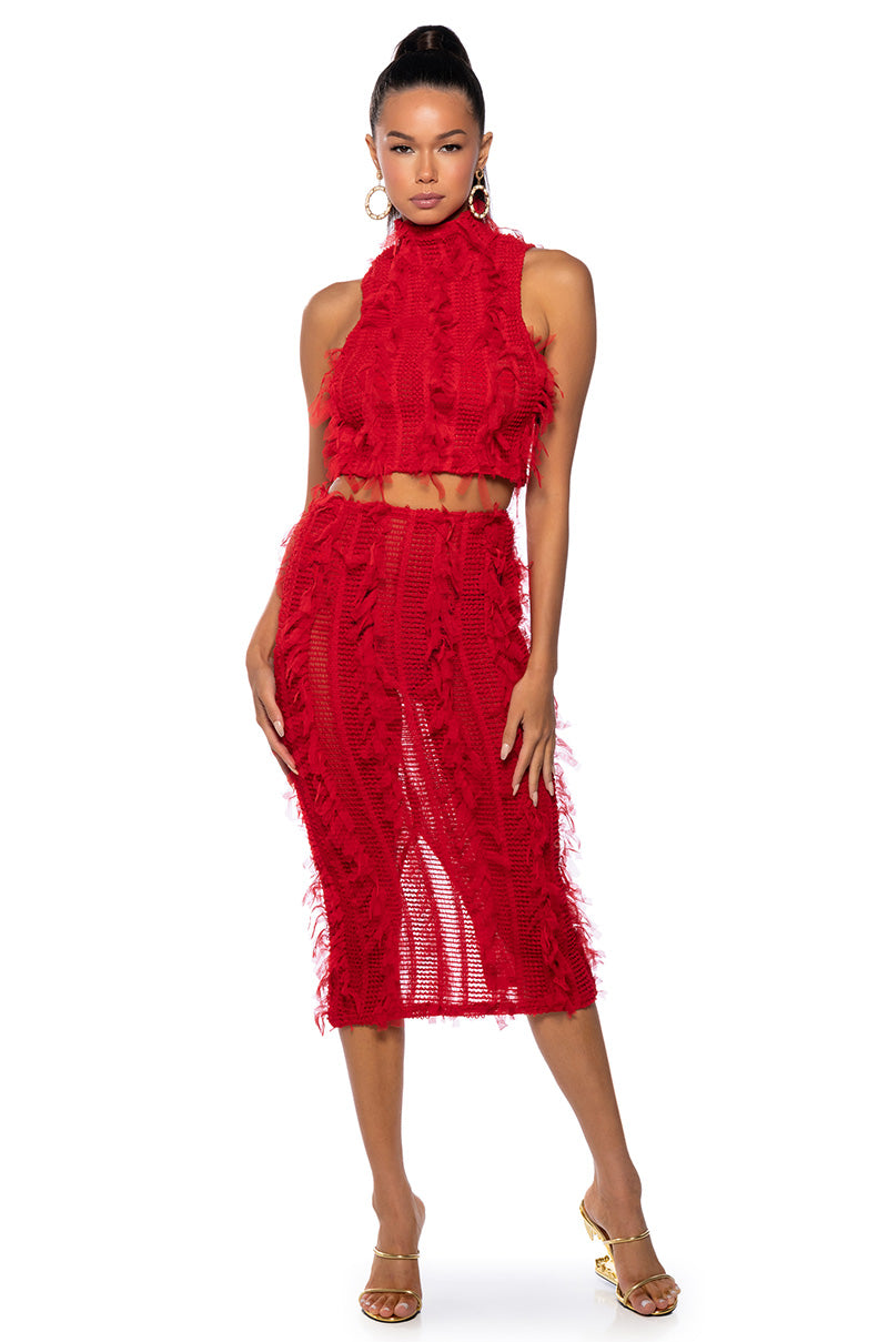 NAOMI MESH SLEEVELESS MOCKNECK TOP