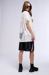 NDA EMBELLISHED BIKINI GRAPHIC T SHIRT DRESS