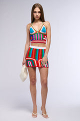 NEAR THE REEF CROCHET MINI SKIRT