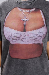 NEVER CROSS ME OVERSIZED GRAPHIC TEE